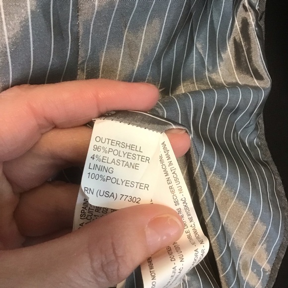 ZARA COLLECTION Men’s One Button Black Knit Blazer M - Picture 6 of 7